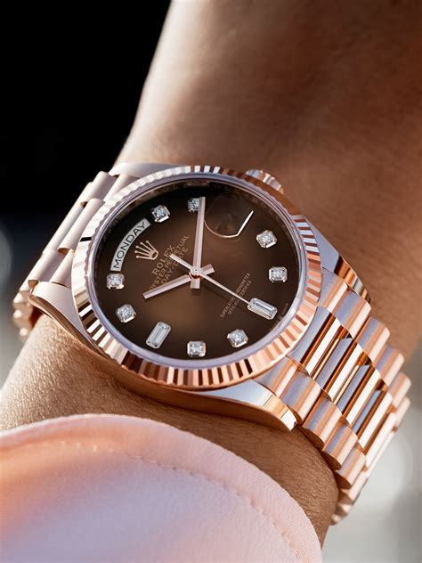 brown and black rolex|rolex day date 36 18 ct.